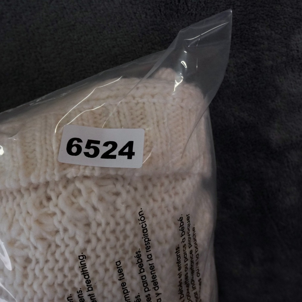 Lucky Brand Cardigan Women Small Chunky Knit Bobble Sleeve Open Front Wool Blend - Picture 13 of 13